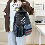 Artistic Denim Backpack Calm Wears