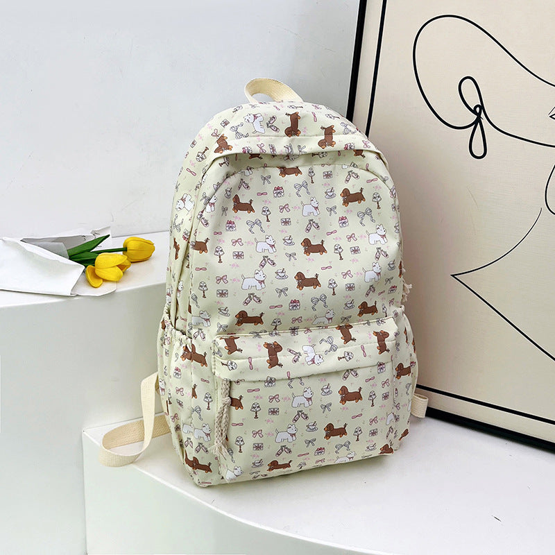 Dog-Themed Casual Backpack