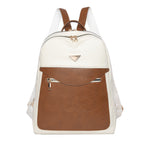 Elegant Faux Leather Backpack Calm Wears