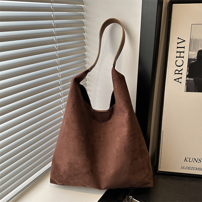 Suede Slouchy Hobo Bag