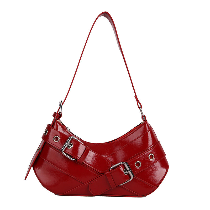 Stylish Patent Leather Shoulder Bag