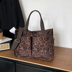 WoChic Leopard Print Utility Tote Bag