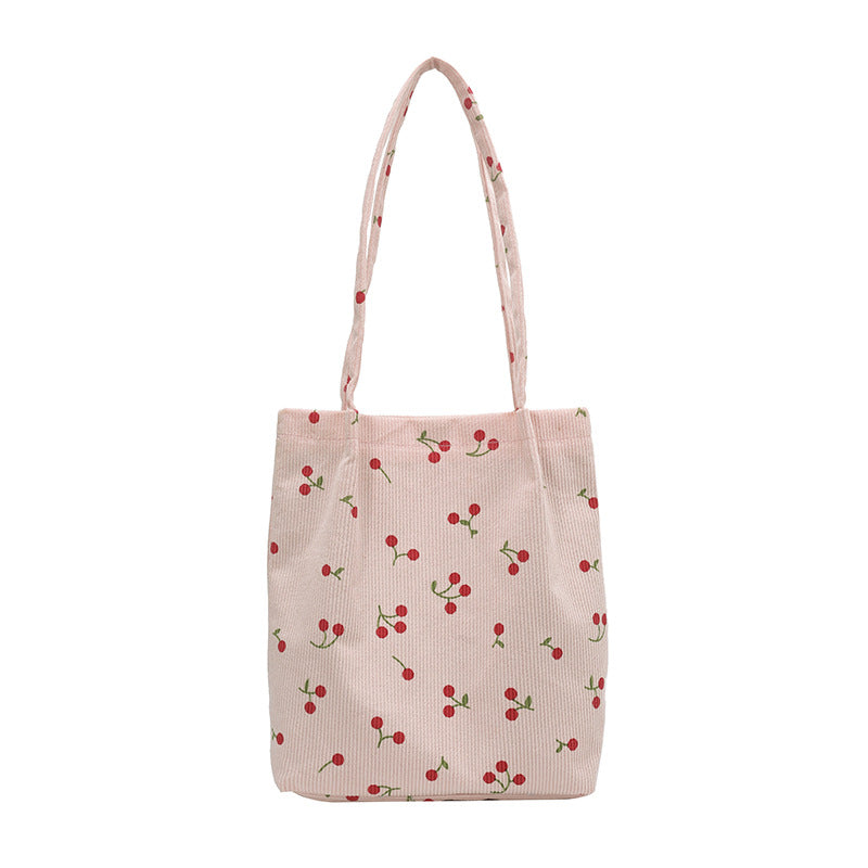 WoPlayful Cherry Print Tote Bag