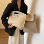 Women Designer Tote Bag with removable organizer-https://detail.1688.com/offer/845337249254.html-Calm Wears-Khaki-Size: One Size-Calm Wears