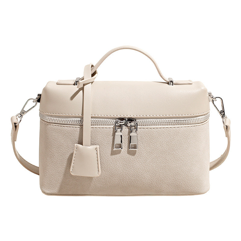 Women's mini shoulder bag with practical compartments
