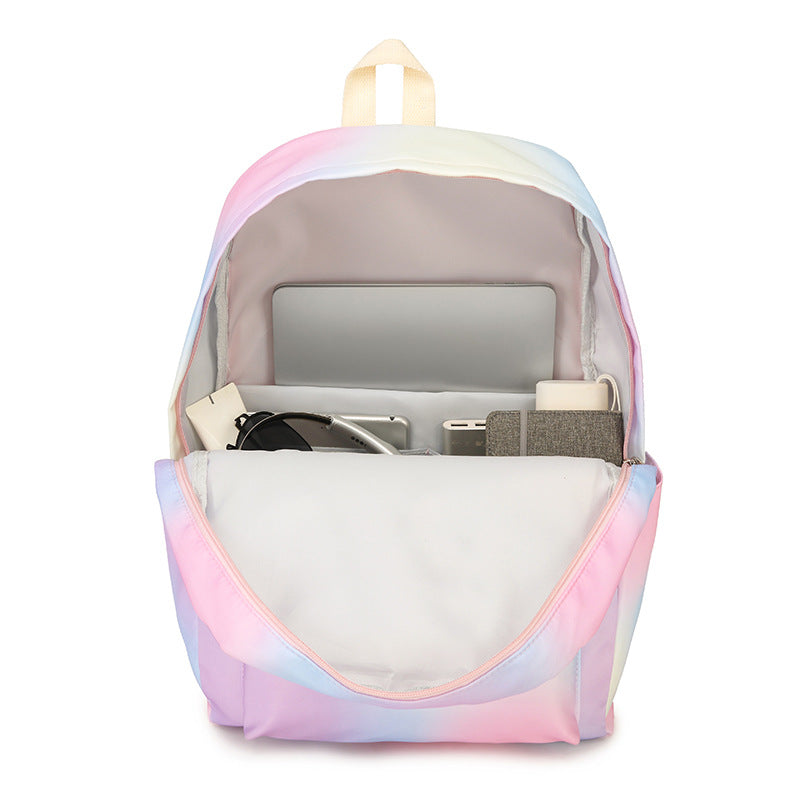 Stylish Cow Print Backpack and Accessory Set