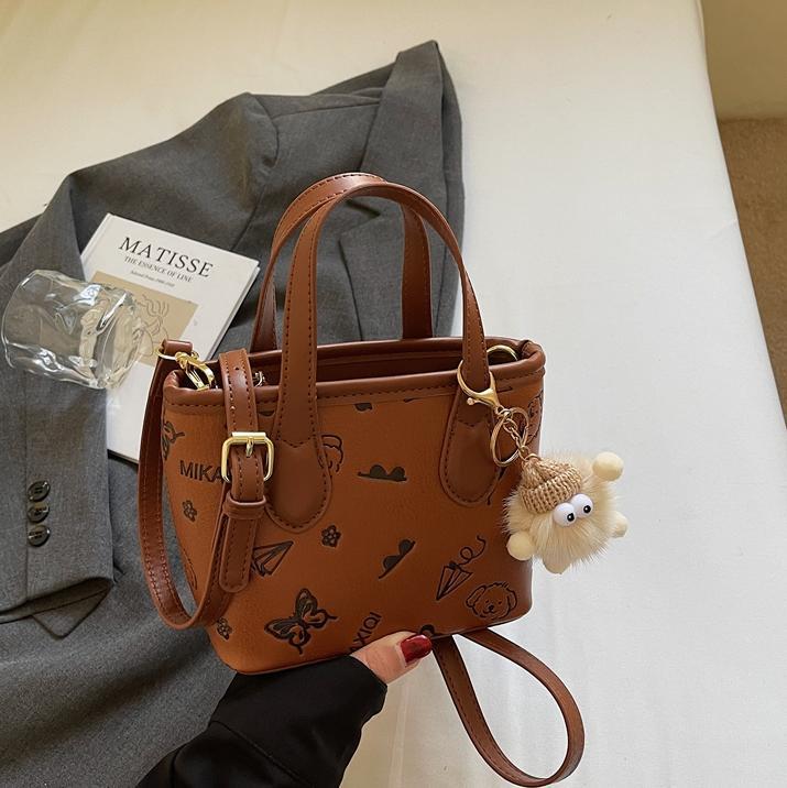 Ladies Mini Handbag with Cute Pendant