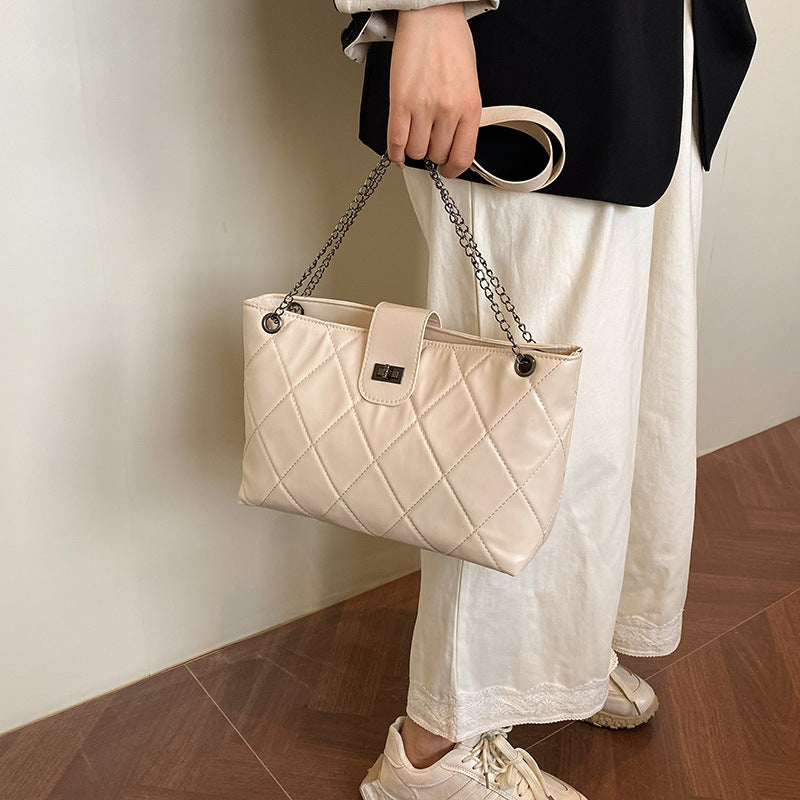 Quilted Elegant Satchel Handbag