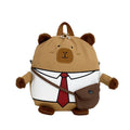 Plush backpack with funny bear design