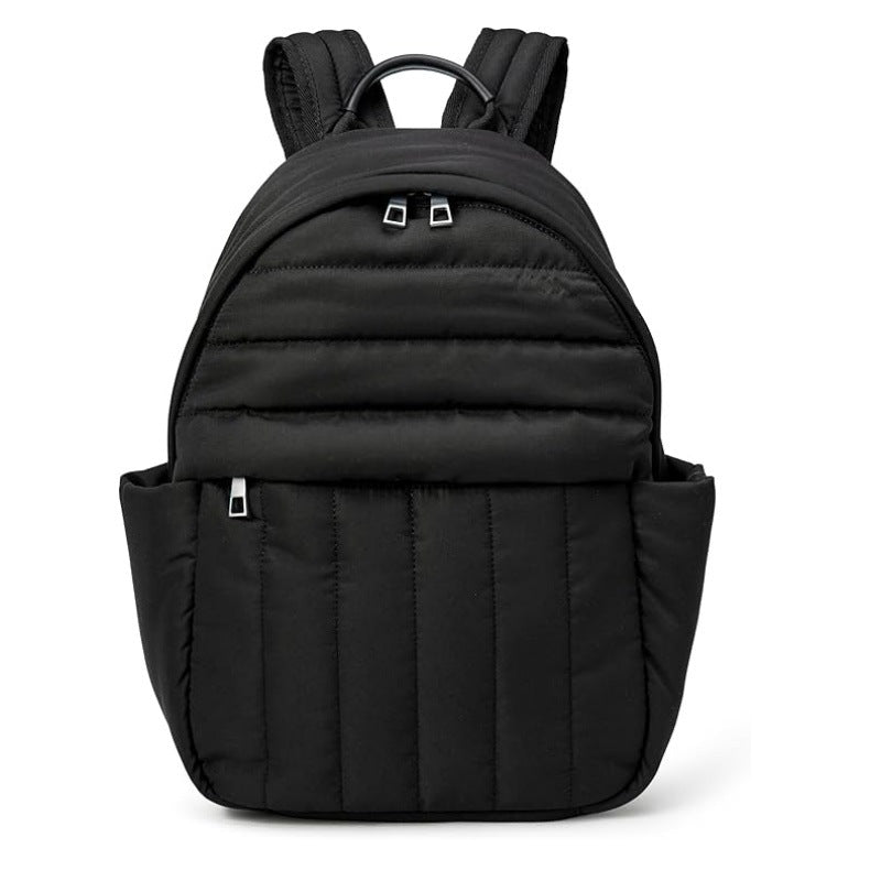 Comfortable backpack with ergonomic design and versatile compartments-https://detail.1688.com/offer/1040719481770.html-Calm Wears-Black-10*5*15 inch-Calm Wears