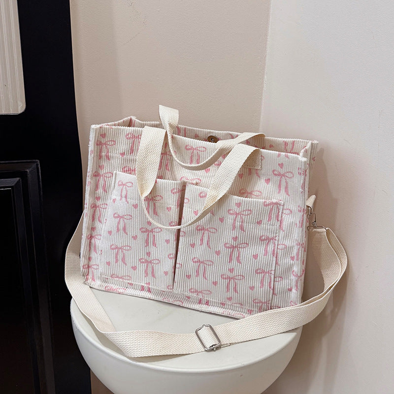 WoPatterned Canvas Tote Bag