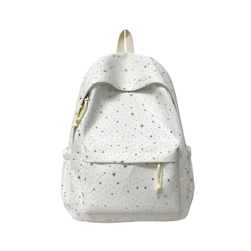 Star-Printed Casual Backpack