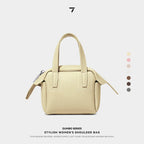 Compact Textured Handheld Satchel
