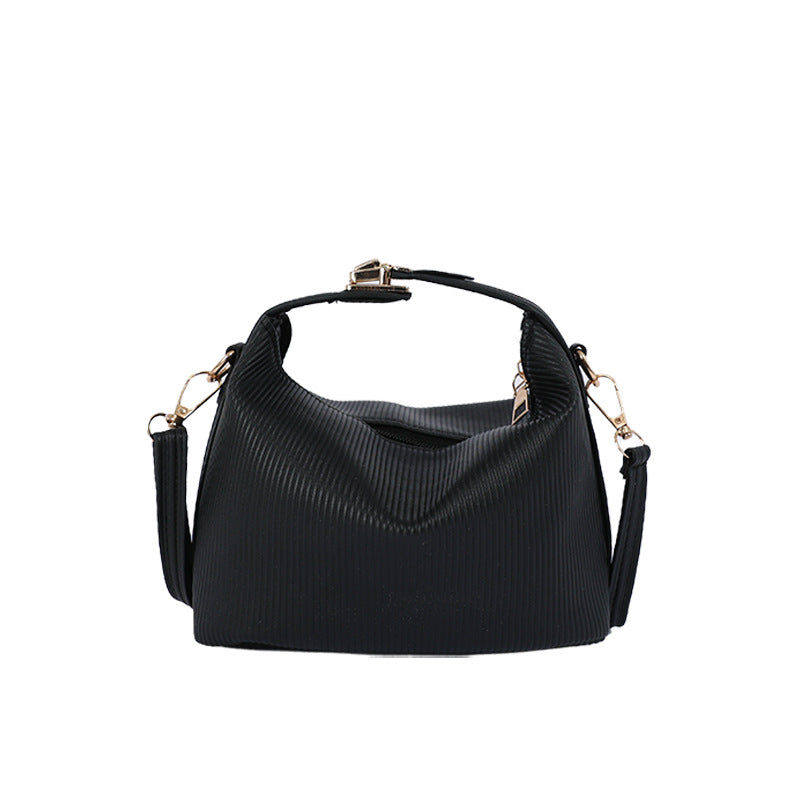 Textured Ribbed Handbag