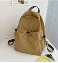 Leisure backpack with innovative drawstring and comfortable carrying system