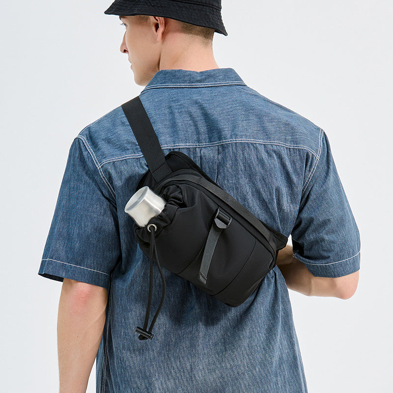 Compact Drawstring Sling Bag