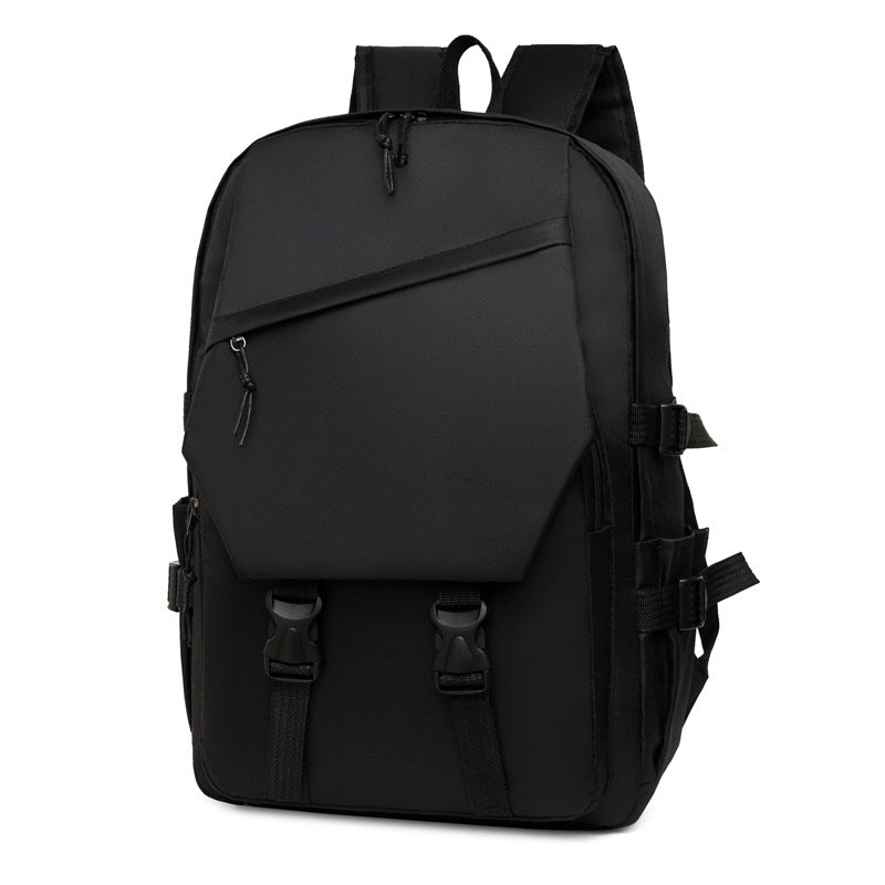 Backpack with ergonomic carrying system and multifunctional compartments