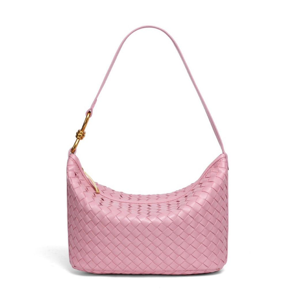 Textured Braided Handbag