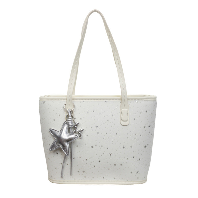 Trendy Star-Print Tote Bag