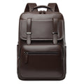 Stylish Multi-Compartment Leather Backpack Calm Wears