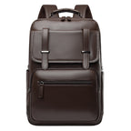 Stylish Multi-Compartment Leather Backpack Calm Wears