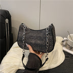 Vintage-Inspired Denim Hobo Bag