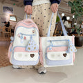 Playful Animal-Themed Multi-Pocket Backpack