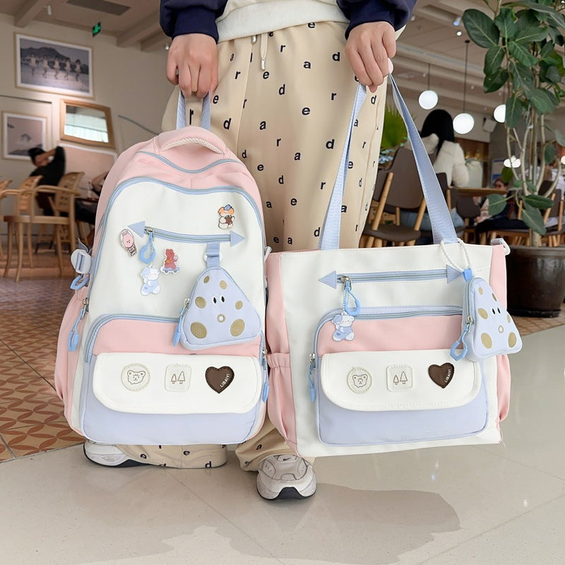 Playful Animal-Themed Multi-Pocket Backpack