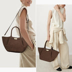 Large Suede Shoulder Handbag-dione couture20260421-Calm Wears-Coffee-Calm Wears