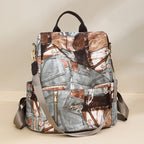 Artistic Patchrk Fabric Backpack