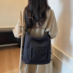 Versatile Multi-Pocket Shoulder Bag