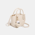 Women's Mini Handbag with Playful Chain Pendant