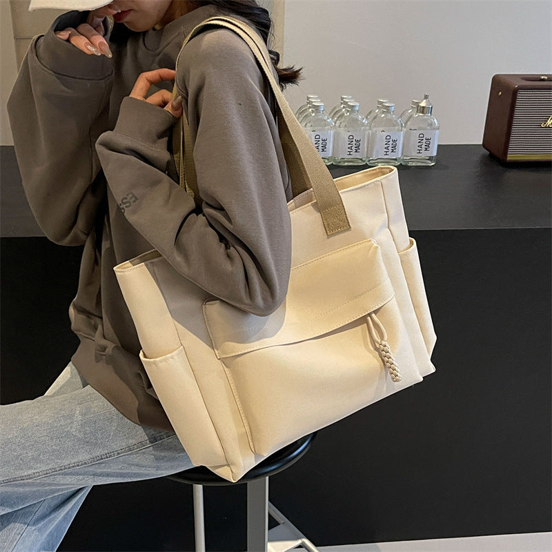Multi-Pocket Utility Tote Bag