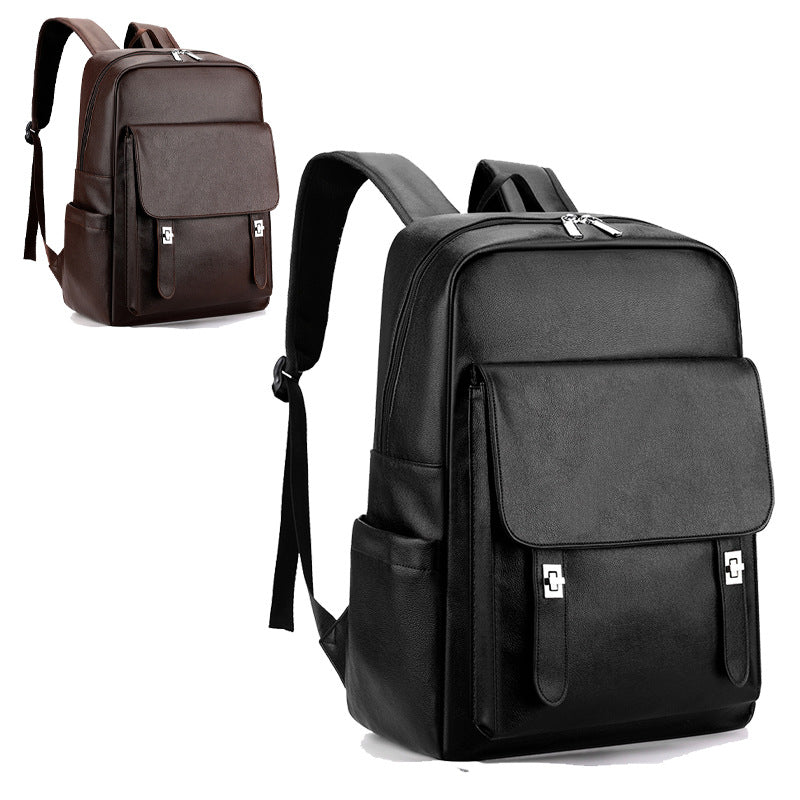 Unisex Elegant Leather Laptop Backpack