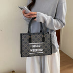 WoStylish Canvas Weekend Tote Bag