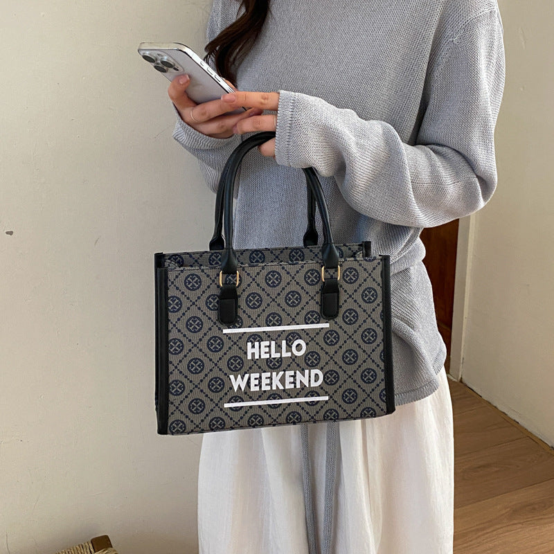 WoStylish Canvas Weekend Tote Bag
