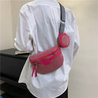 Stylish Rhinestone Embellished Mini Crossbody Bag