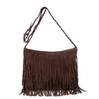 Stylish Fringe Suede Crossbody Bag
