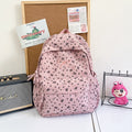 Floral-Patterned Travel Backpack