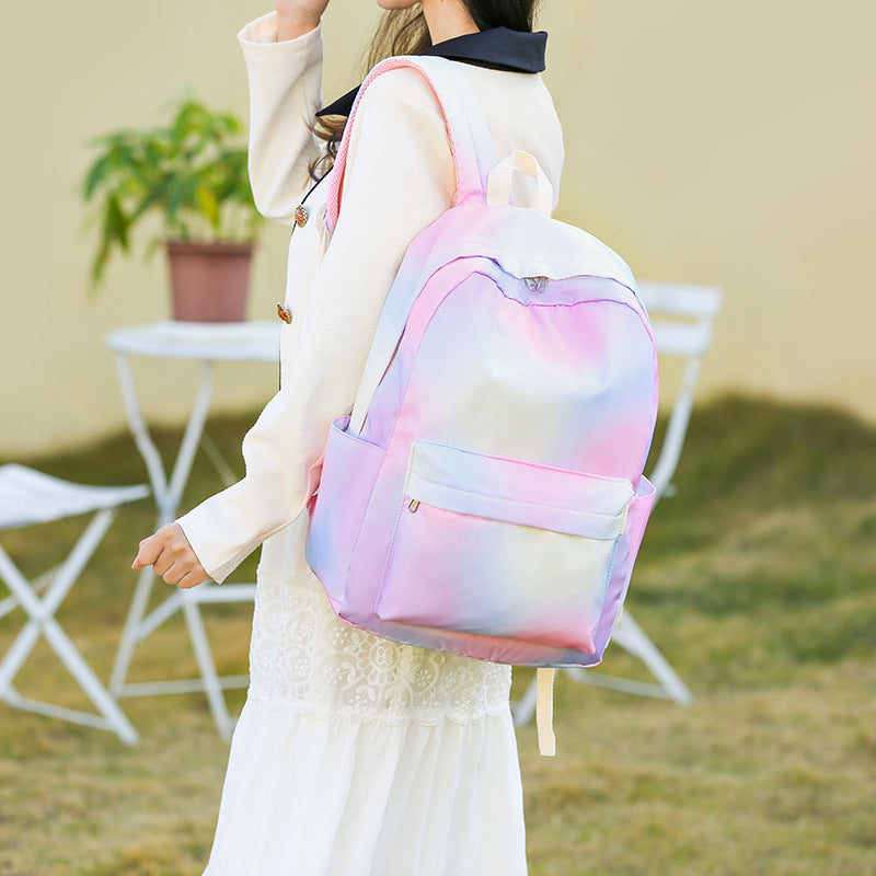 Stylish Cow Print Backpack and Accessory Set