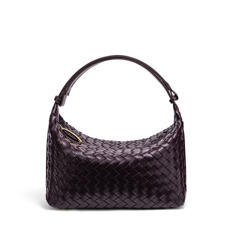 Woven Leather Handbag