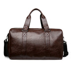 Stylish Faux Leather Travel Duffel Bag