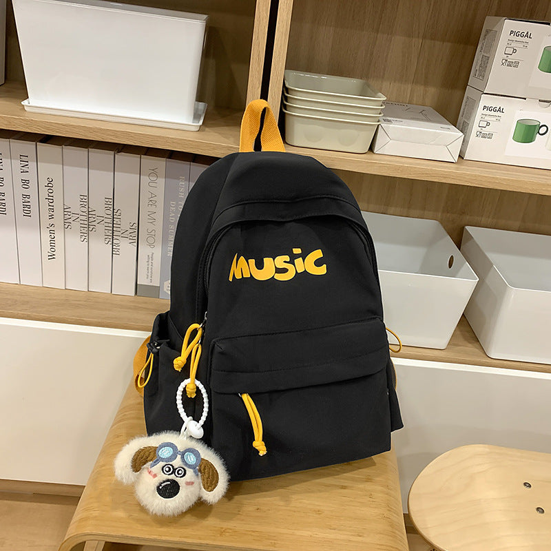 Casual Music-Themed Backpack