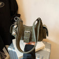 Women's shoulder bag in modern design with practical compartments-https://detail.1688.com/offer/1009380597804.html-Calm Wears-Green-Size: with tag-Calm Wears