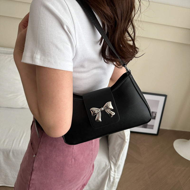 Stylish Bow Accent Handbag