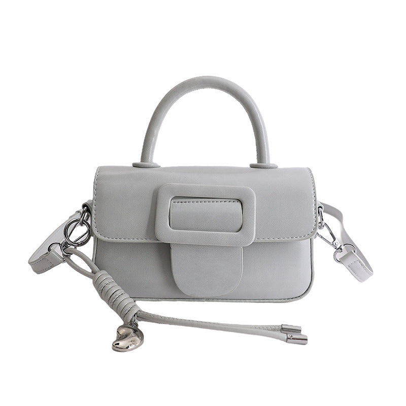 Ladies Mini Handbag with decorative snap closure-https://detail.1688.com/offer/1023673398938.html-Calm Wears-Gray-Size: without pendant-Calm Wears