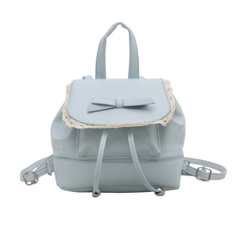 Cute Lace-Trimmed Mini Backpack