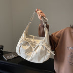 Casual shoulder bag with adjustable shoulder strap
