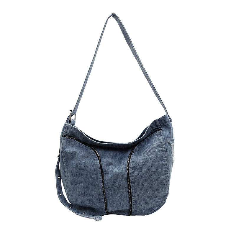 Fashionable Denim Shoulder Bag Calm Wears