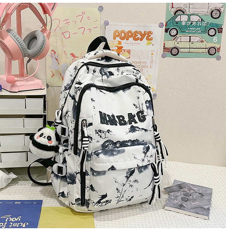 Stylish Travel School Backpack-https://detail.1688.com/offer/1057500818639.html-Calm Wears-Black-Calm Wears